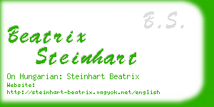 beatrix steinhart business card